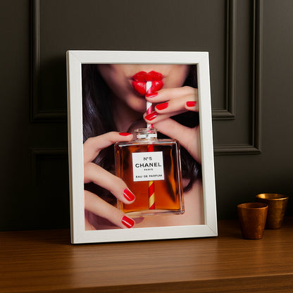 Poster Photo Chanel - Drinking fragrance