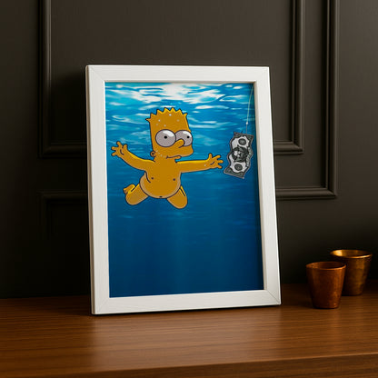 Cadre Photo Les Simpsons - Sauver Bart