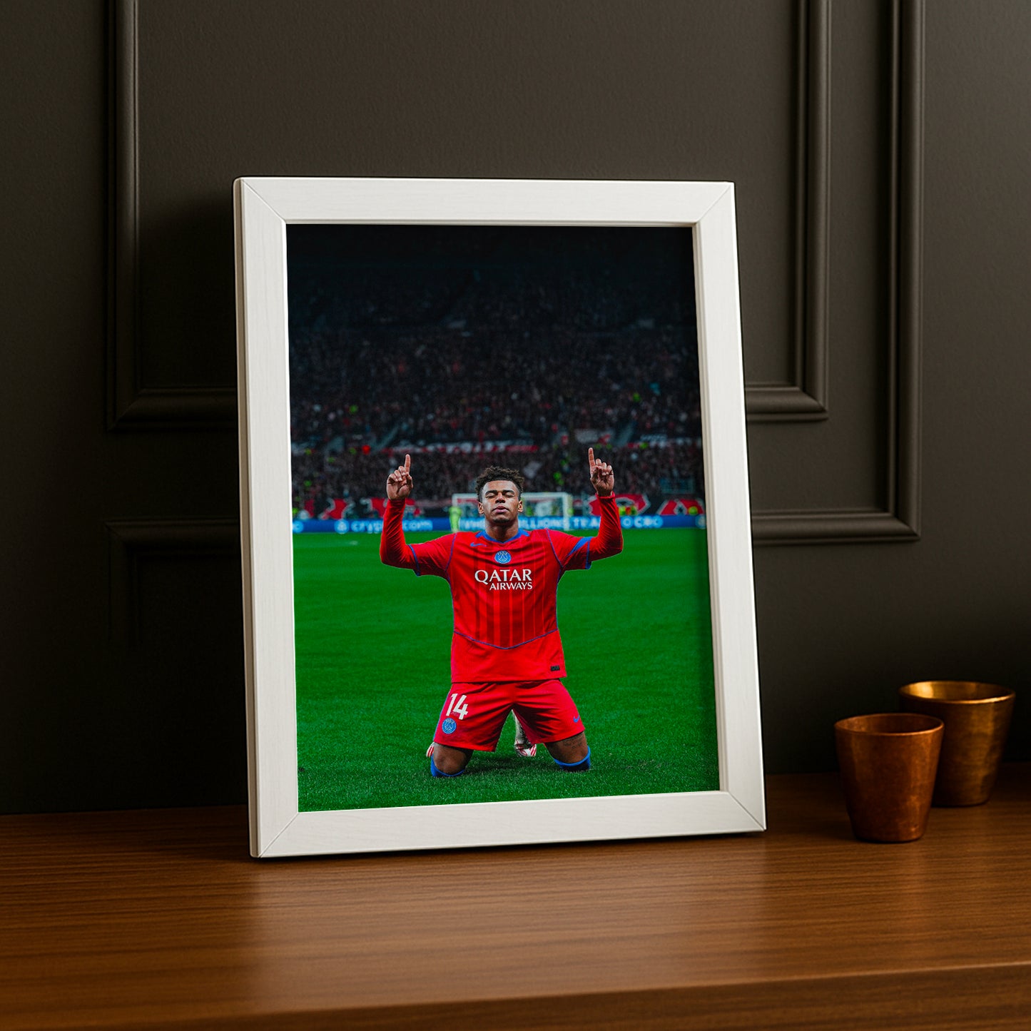 Cadre Photo Paris Saint-Germain - Désiré Doué Célébration