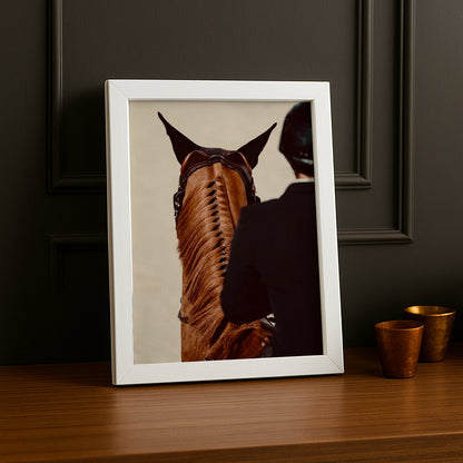 Cadre photo Équitation - Cheval de dos