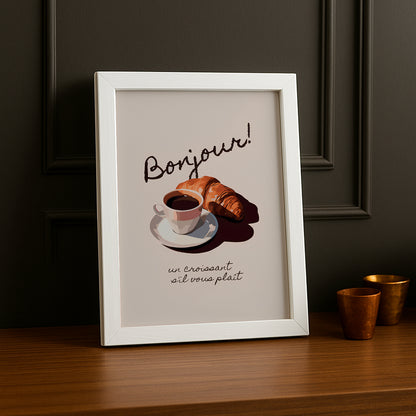 Cadre photo Coffee Lover - Croissant