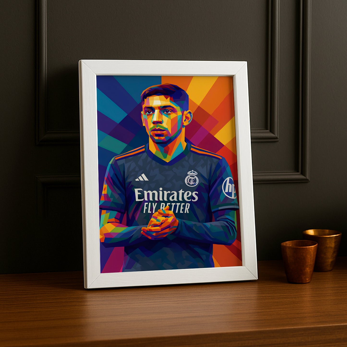 Cadre Photo Valverde Real Madrid – Poster Encadré HD Papier Premium