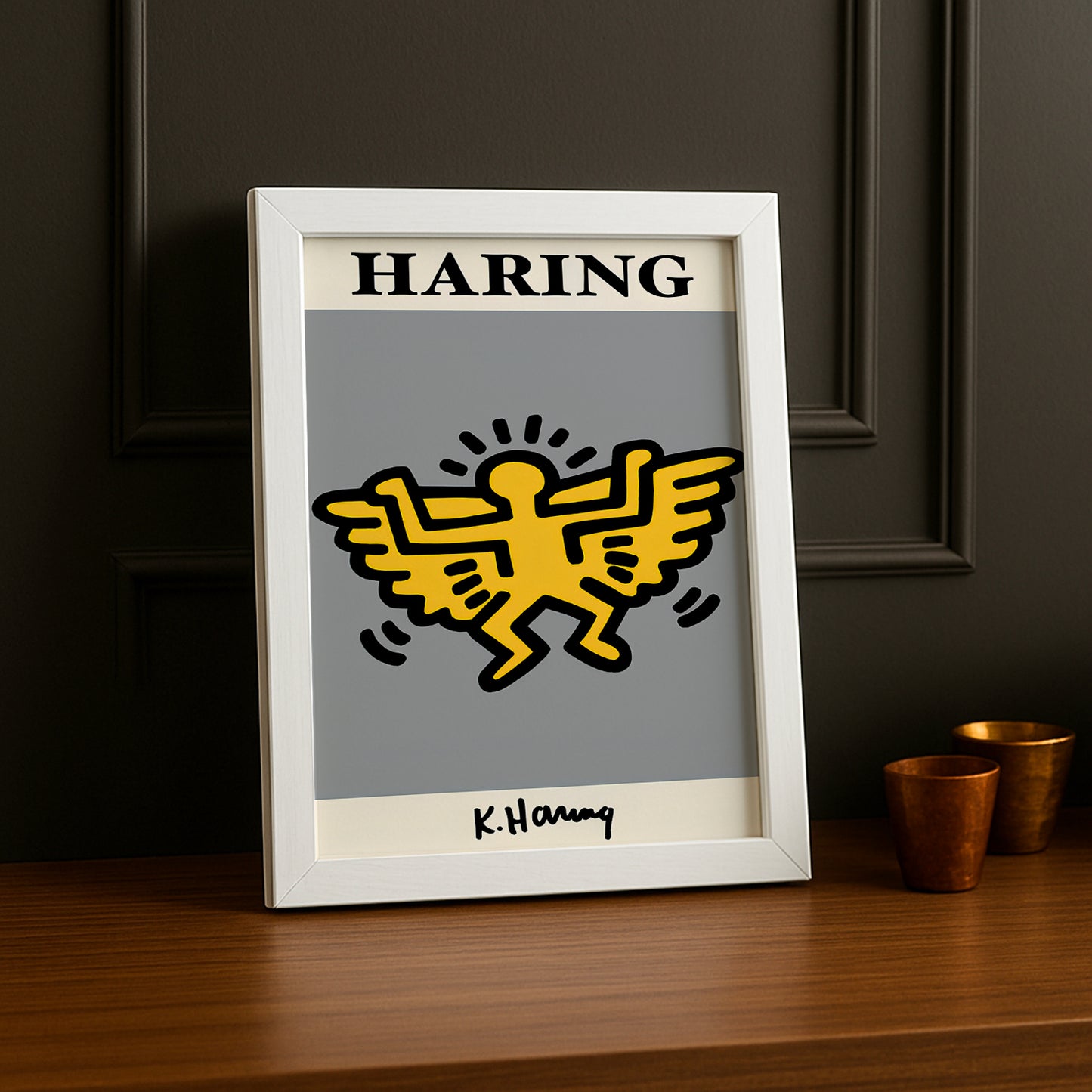 Cadre photo Keith Haring Angel