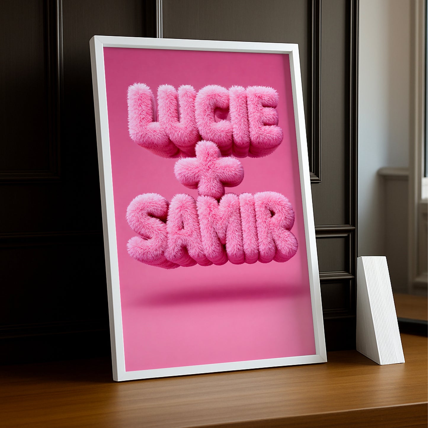 Cadre Photo Personnalisé Prénoms – Saint-Valentin idée cadeau couple