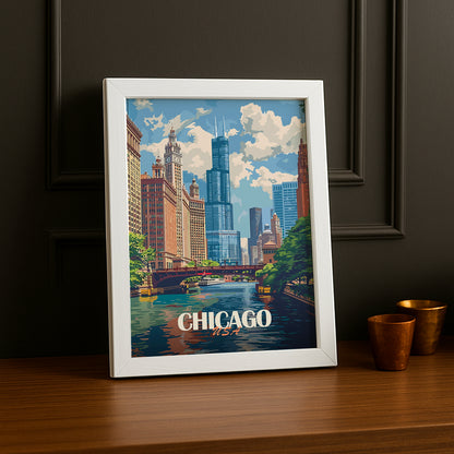 Cadre photo Chicago USA
