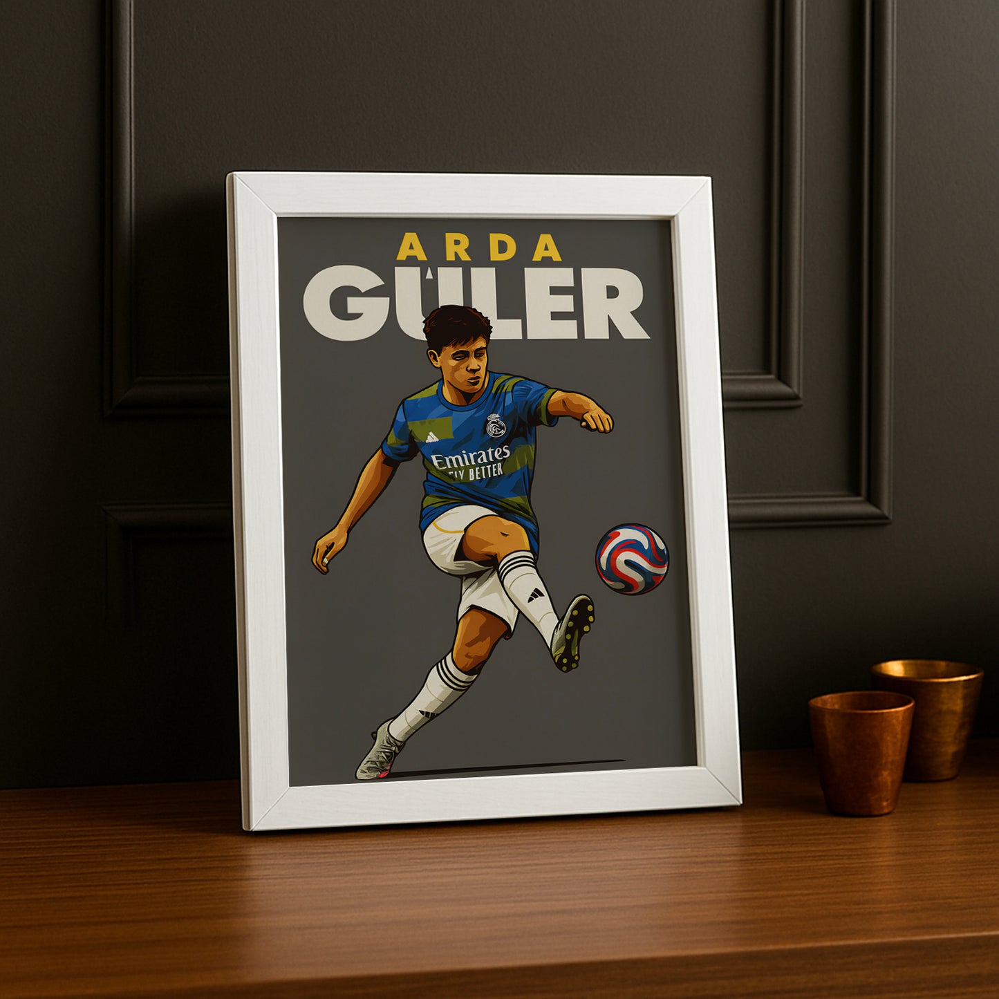 Cadre Photo Arda Güler Real Madrid – Affiche HD Encadrée Papier Premium