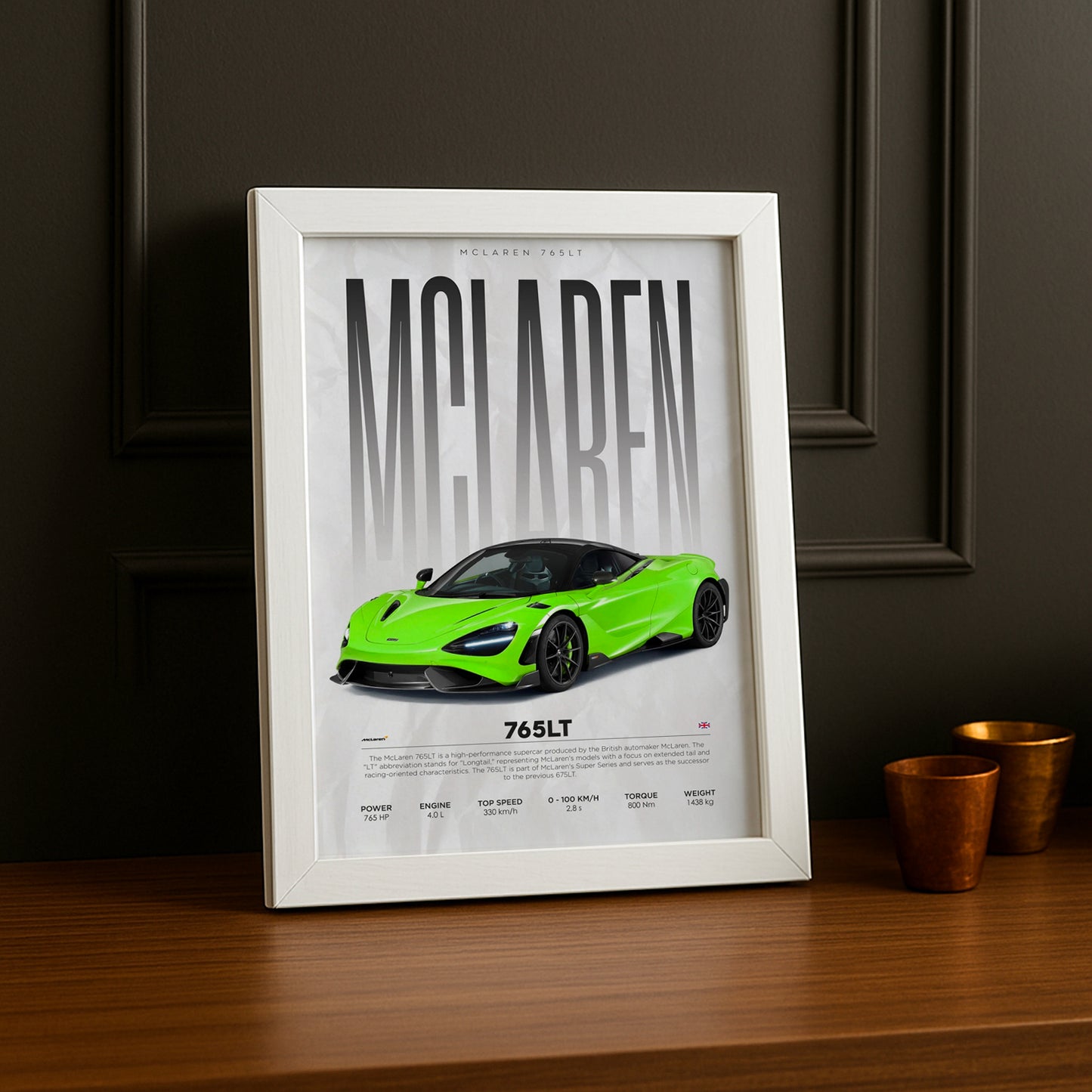 Cadre photo McLaren 765 LT