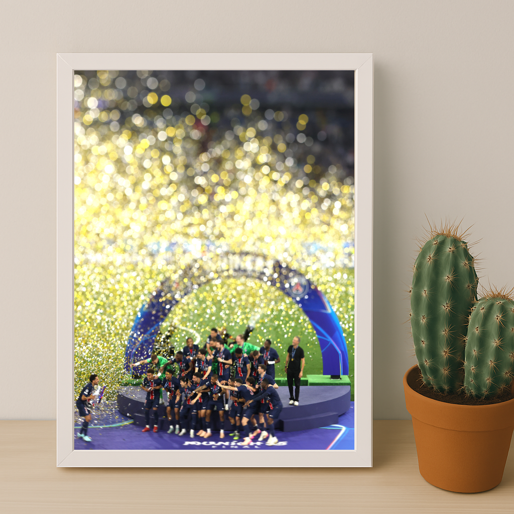 Cadre photo Marquinhos PSG Ligue des champions