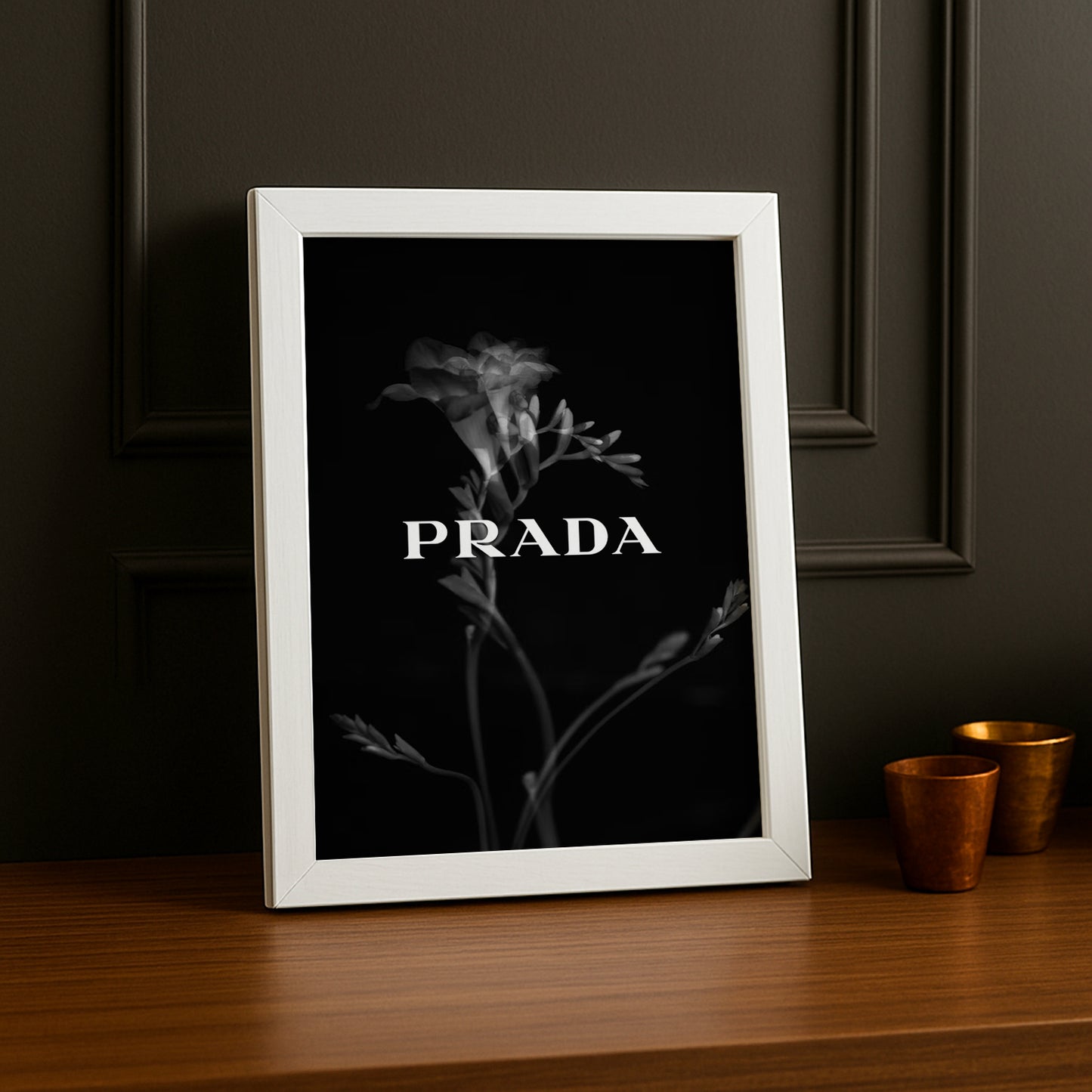 Cadre Photo Prada - Black Flower