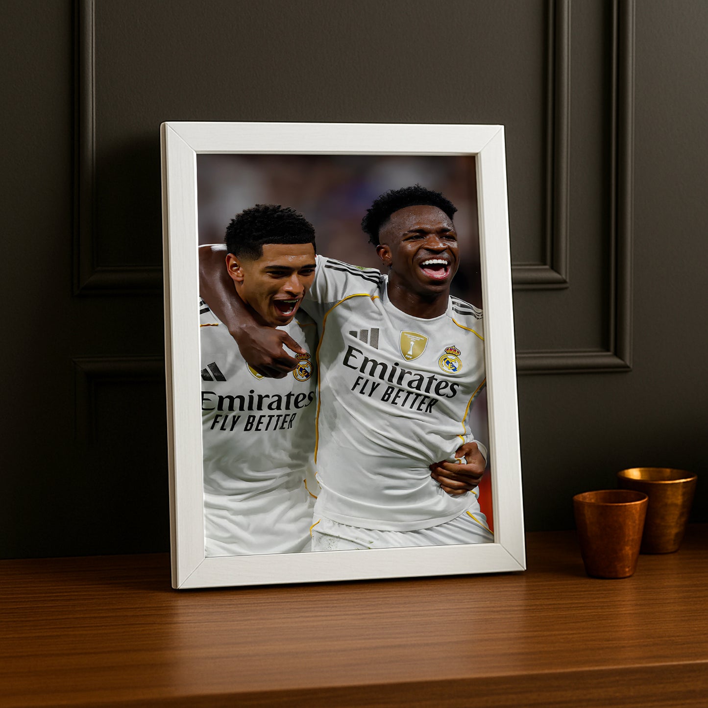 Poster encadrée Real Madrid - Vinicius Jr x Bellingham