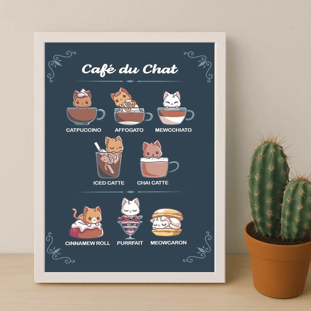 Cadre photo Coffee Lover - Café du Chat
