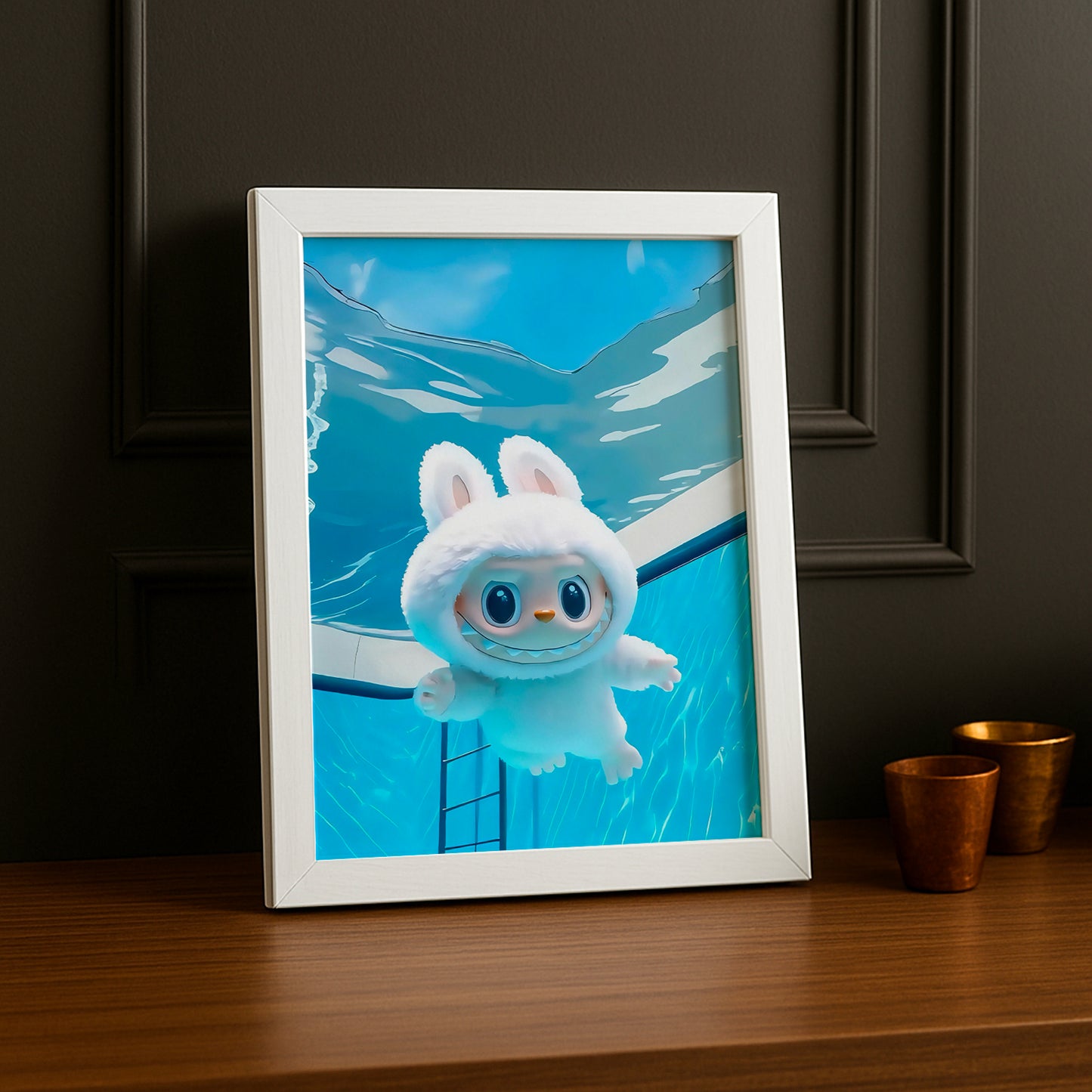 Poster Labubu - Nage