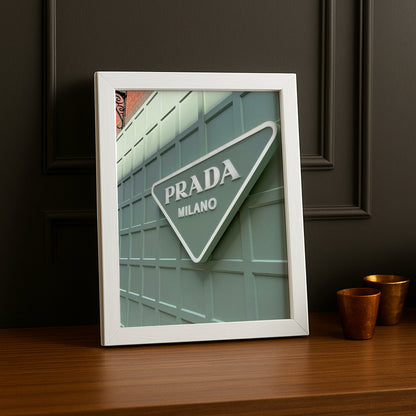 Cadre Photo Prada - Badge Vert