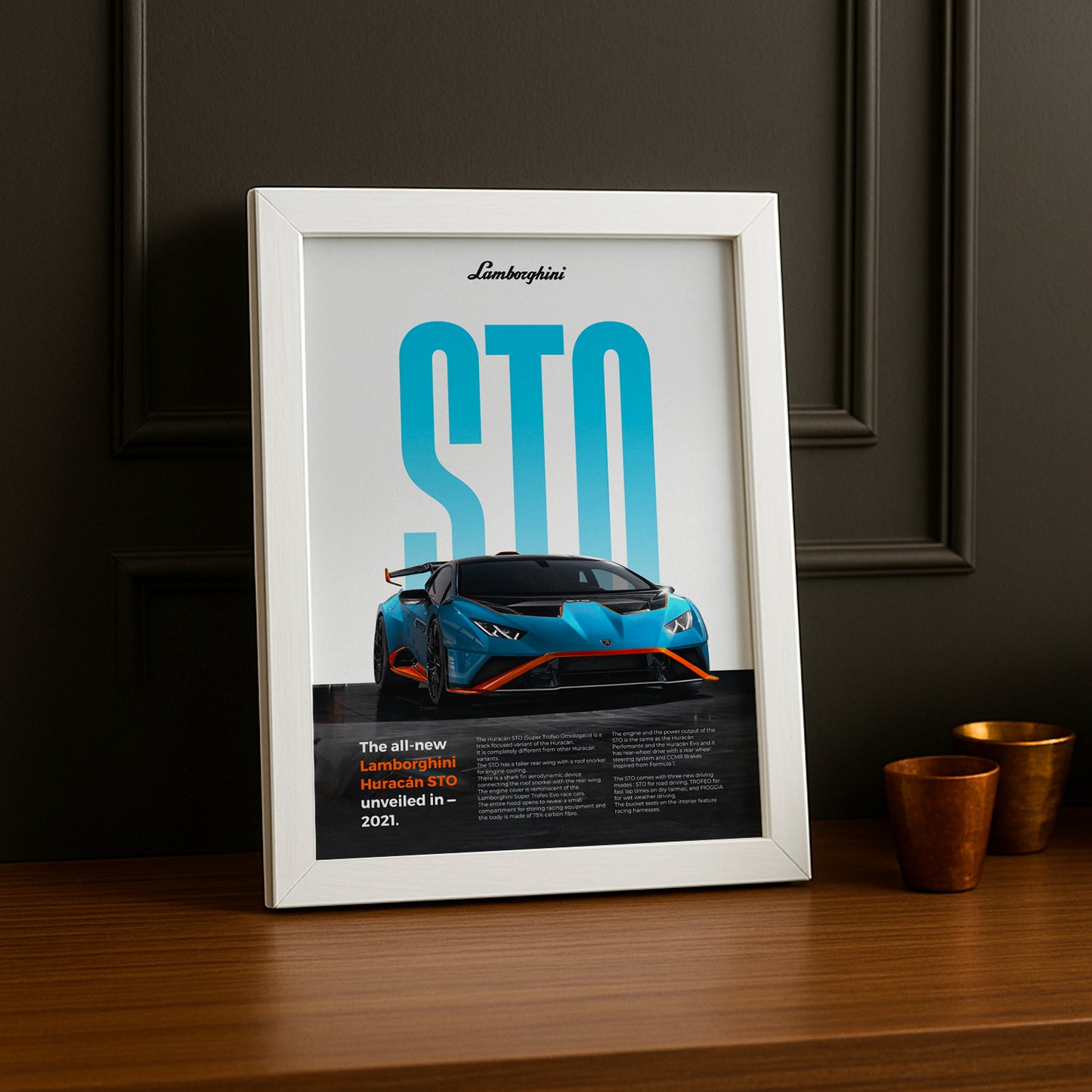 Poster Voitures - Lamborghini Huracan STO