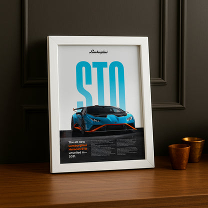 Poster Voitures - Lamborghini Huracan STO