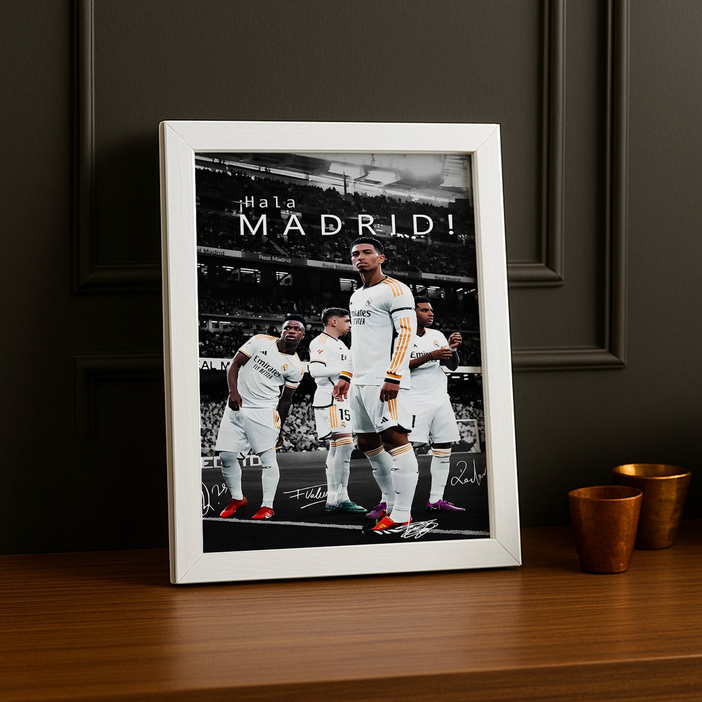 Cadre Photo Real Madrid Hala Madrid – Affiche HD Encadrée Papier Premium