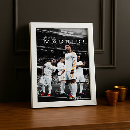 Cadre Photo Real Madrid Hala Madrid – Affiche HD Encadrée Papier Premium