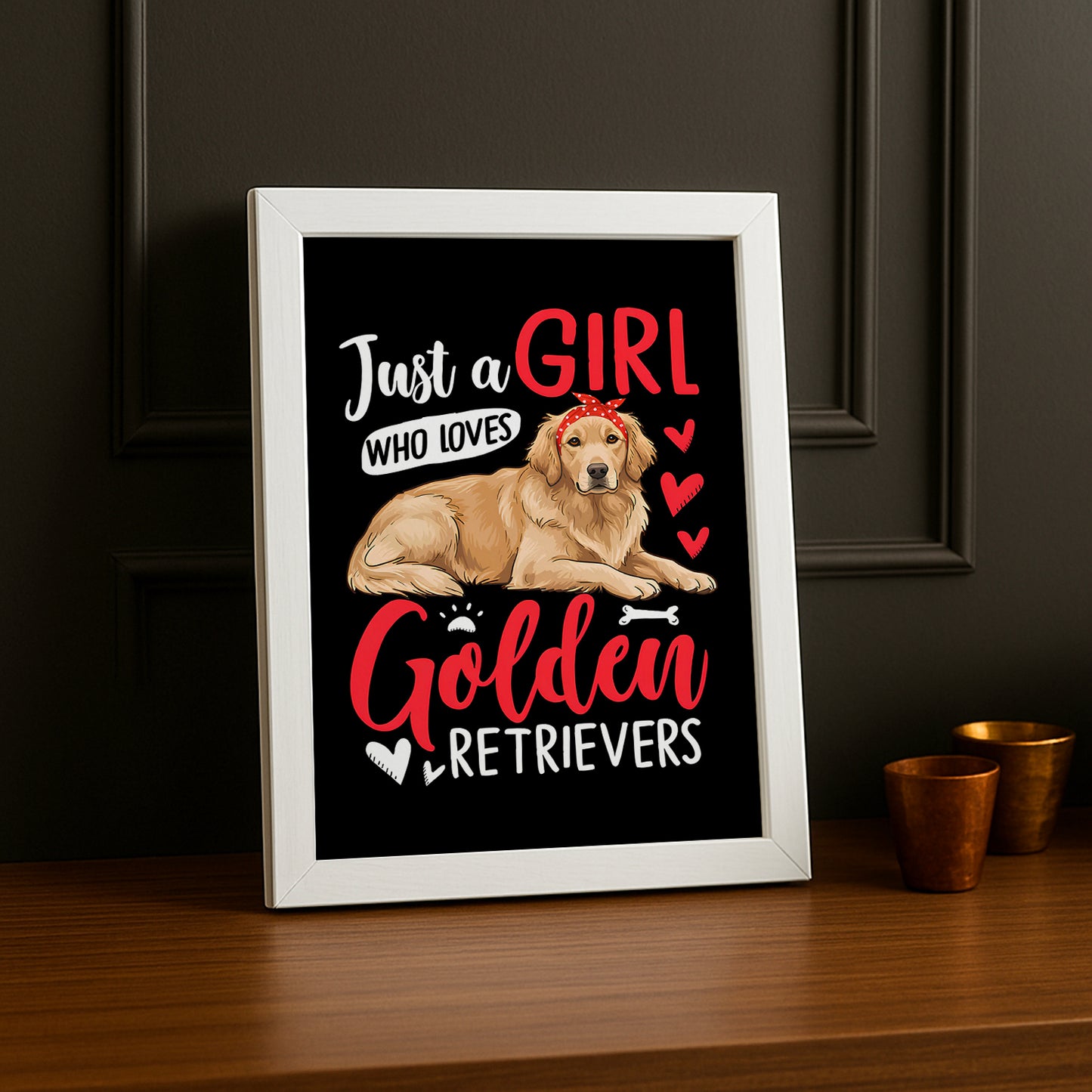 Golden Retrievers - Poster