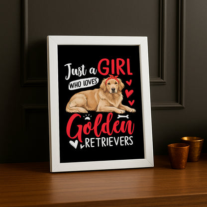 Golden Retrievers - Poster
