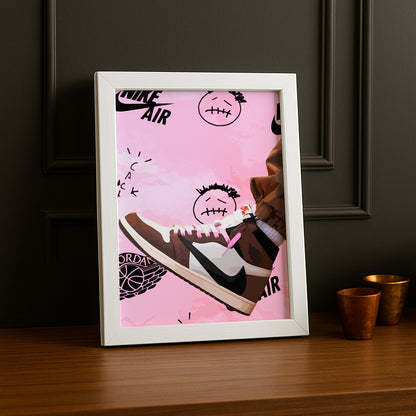 Cadre photo Air Jordan 1 x Travis Scott