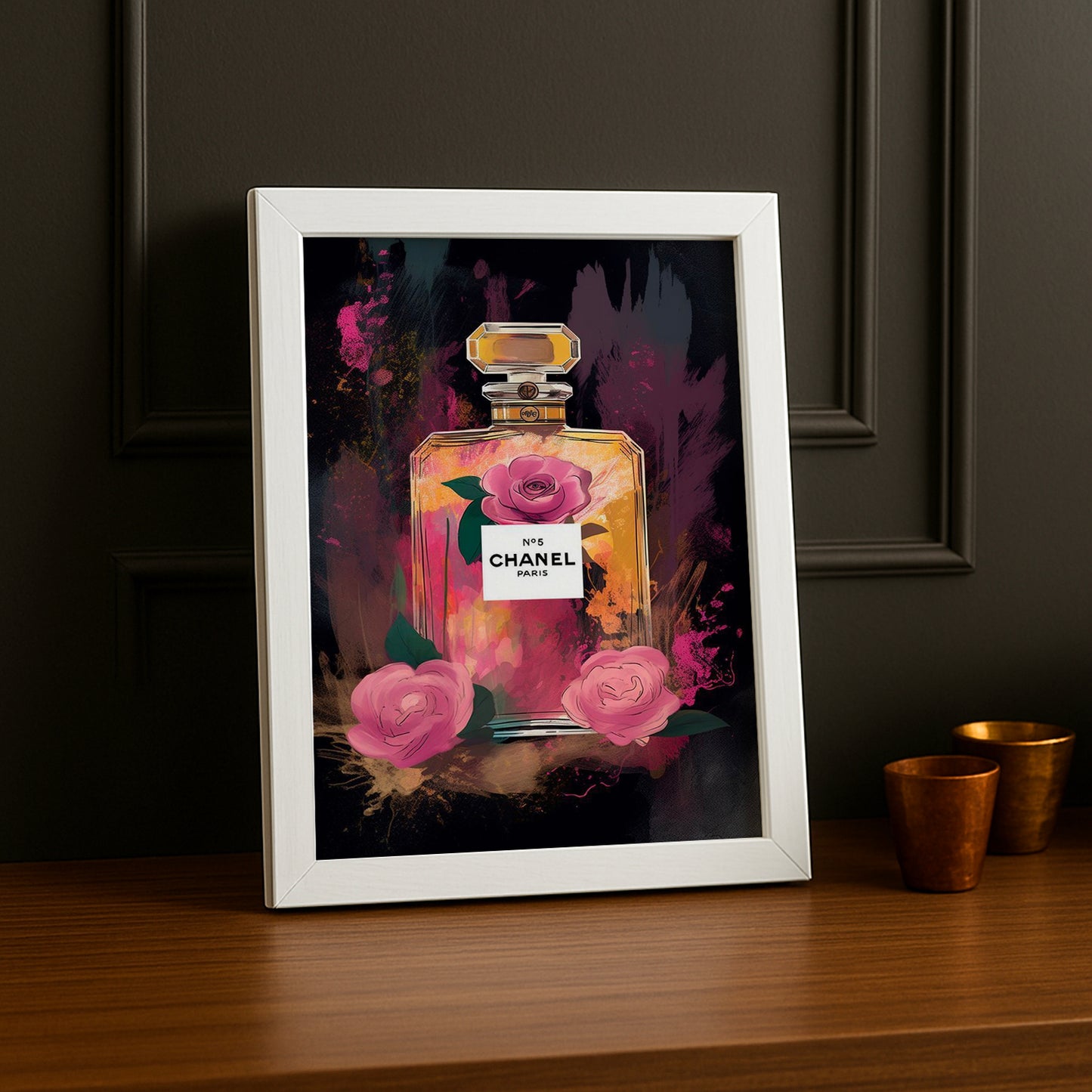 Cadre photo Chanel - Parfum illustration