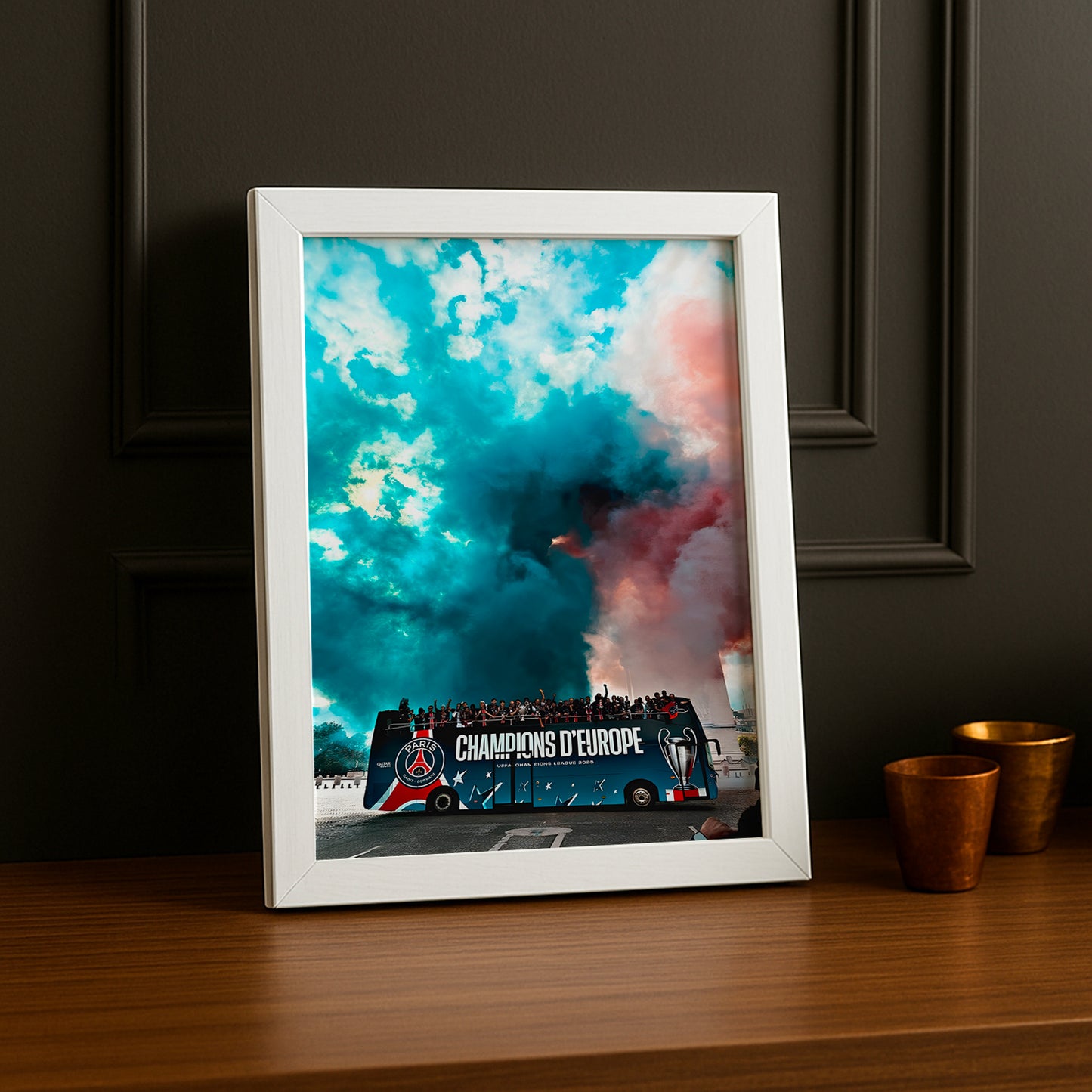 Cadre photo Paris Saint-Germain LDC Bus