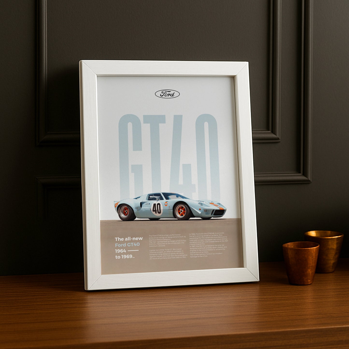 Poster Voitures - Ford GT40