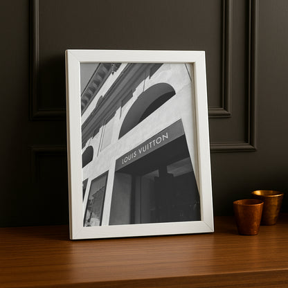 Cadre photo Louis Vuitton devanture Paris