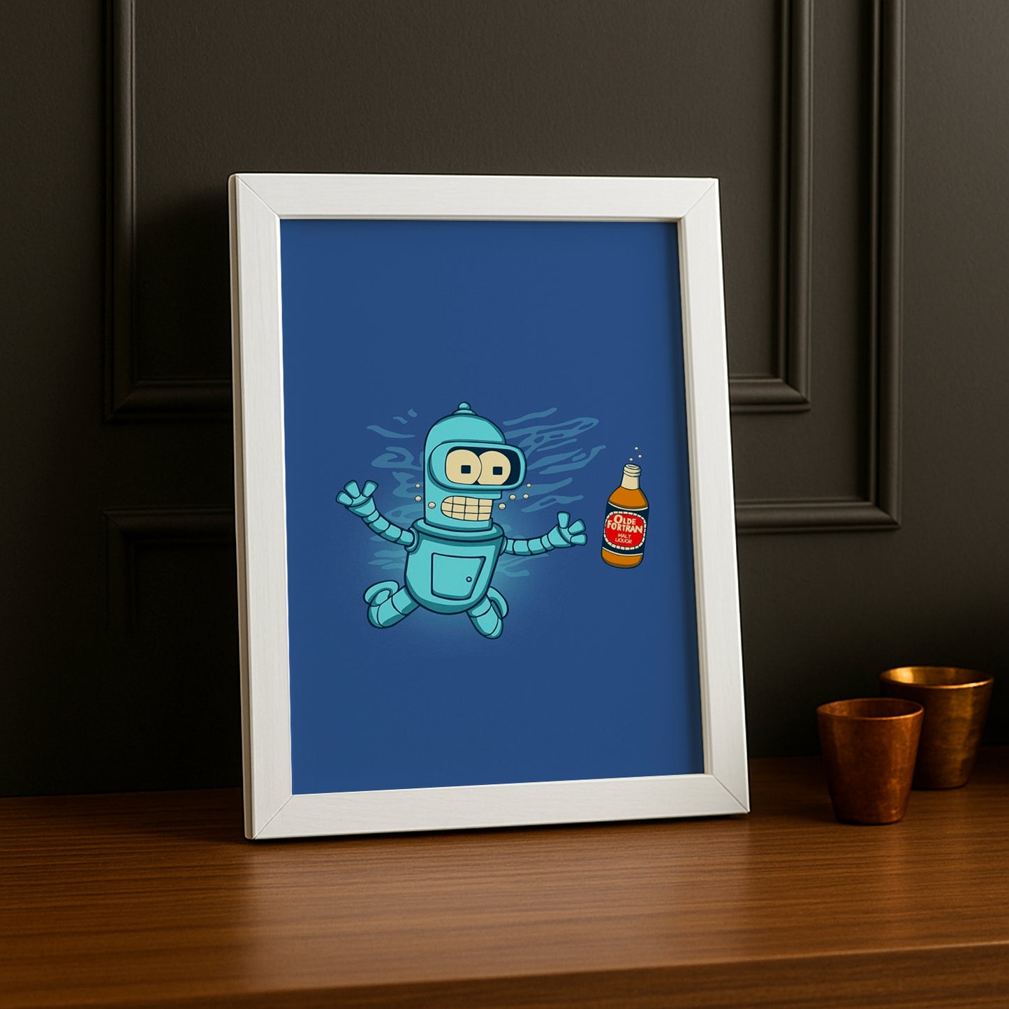 Cadre Photo Futurama - Bender Boisson