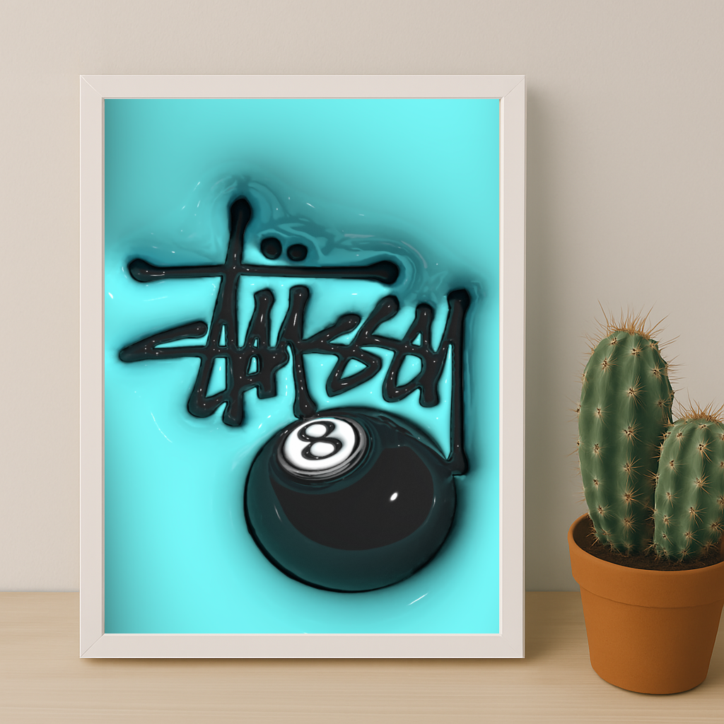 Cadre photo Stüssy - 3D Blue