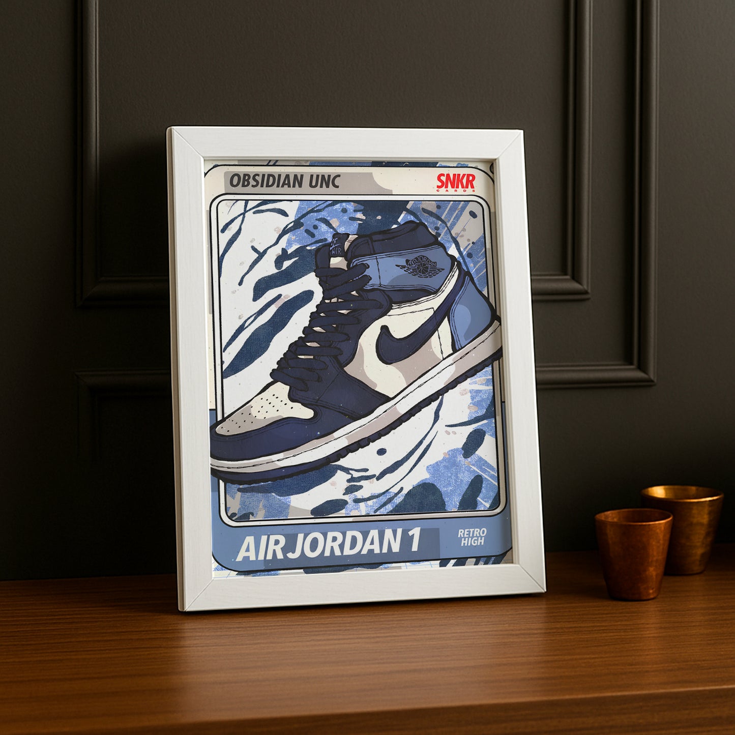 Poster Air Jordan 1 Obsidian UNC