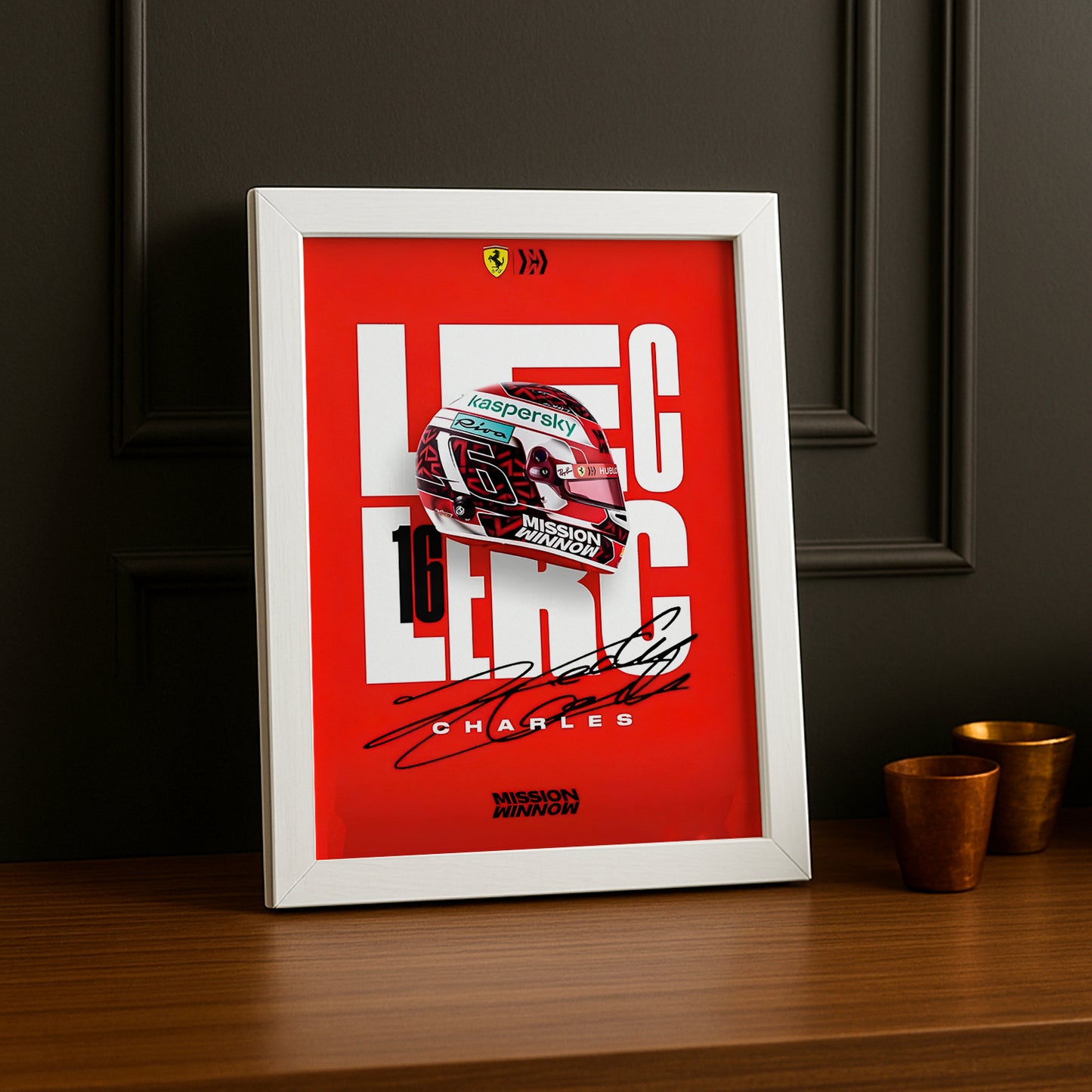 Cadre photo Charles Leclerc Formule 1