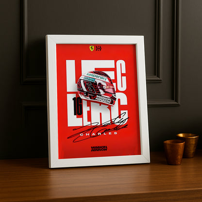 Cadre photo Charles Leclerc Formule 1