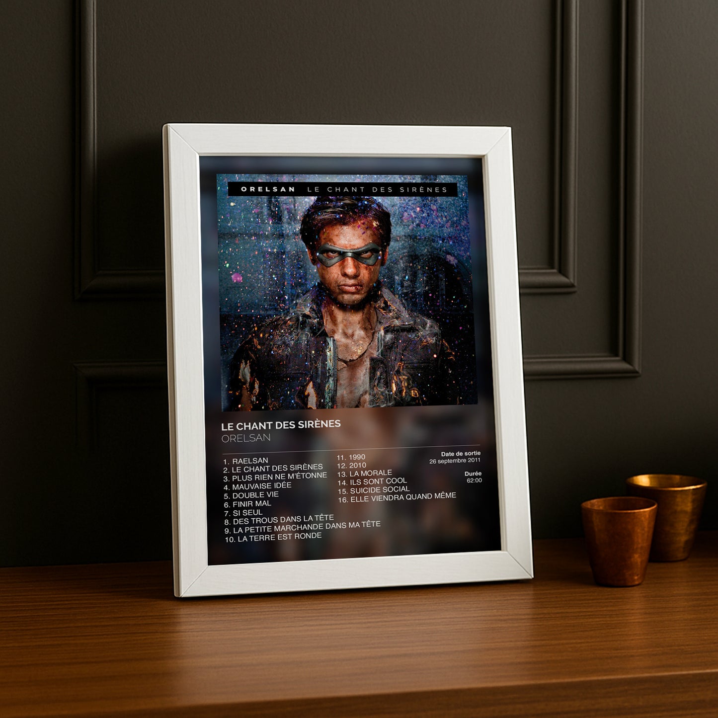 Cadre photo Album Le chant des sirènes d'Orelsan