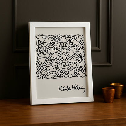 Cadre photo Keith Haring