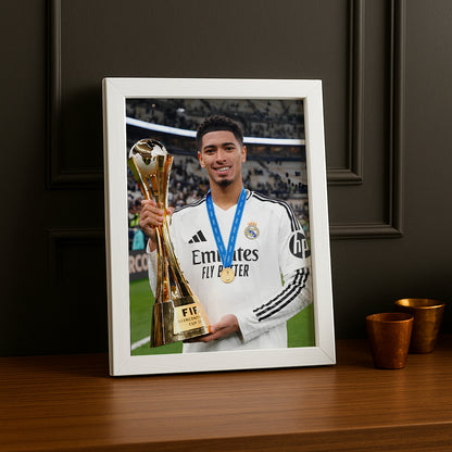 Cadre Photo Real Madrid - Jude Bellingham Trophée
