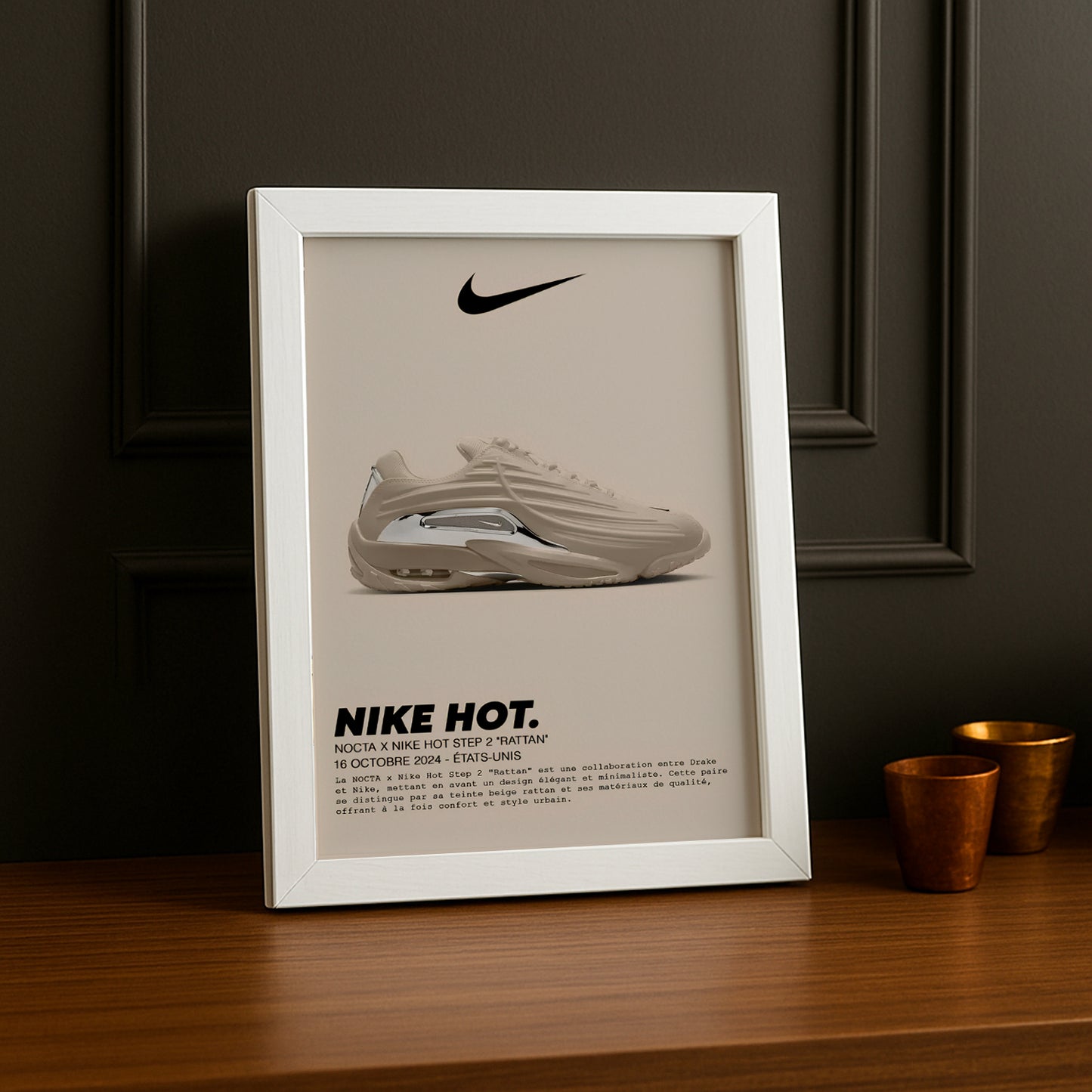 Cadre photo Nocta x Nike Hot Step 2 Rattan