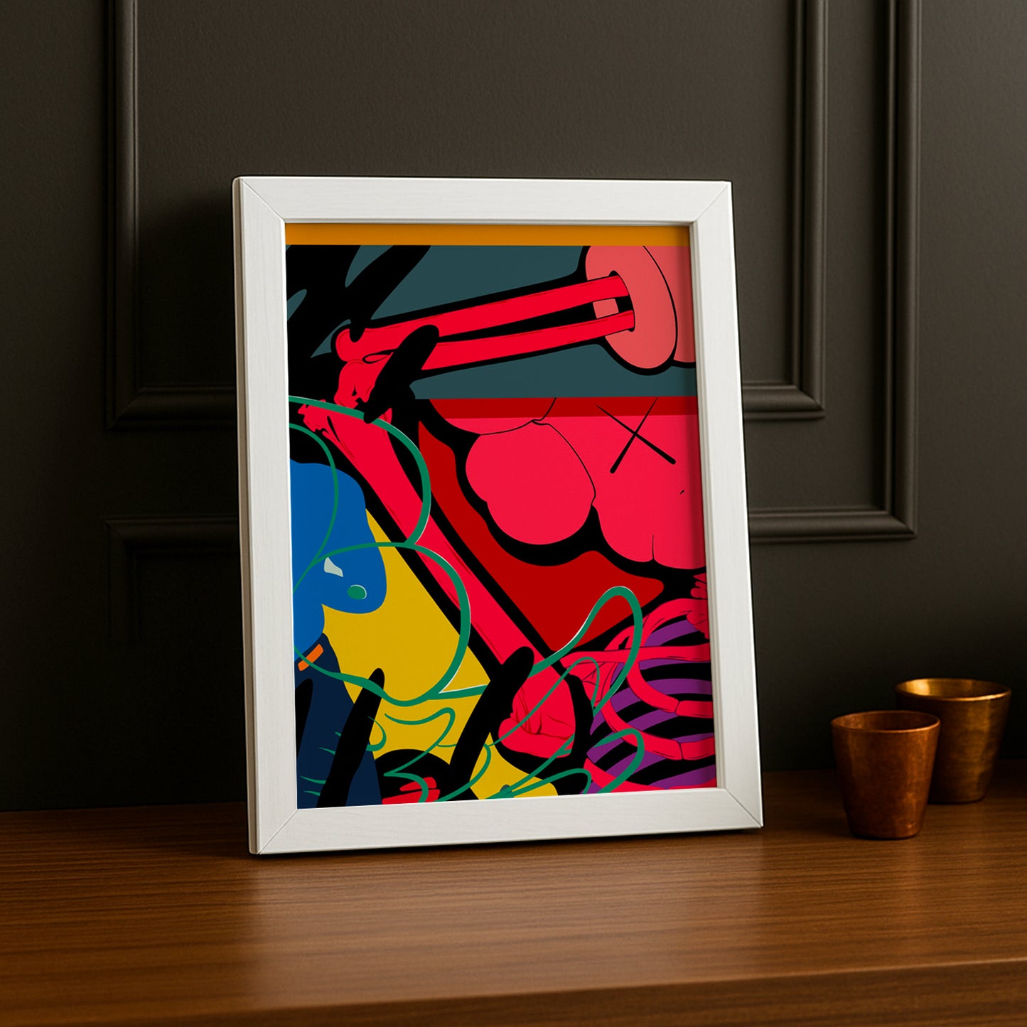 Poster Kaws illustration