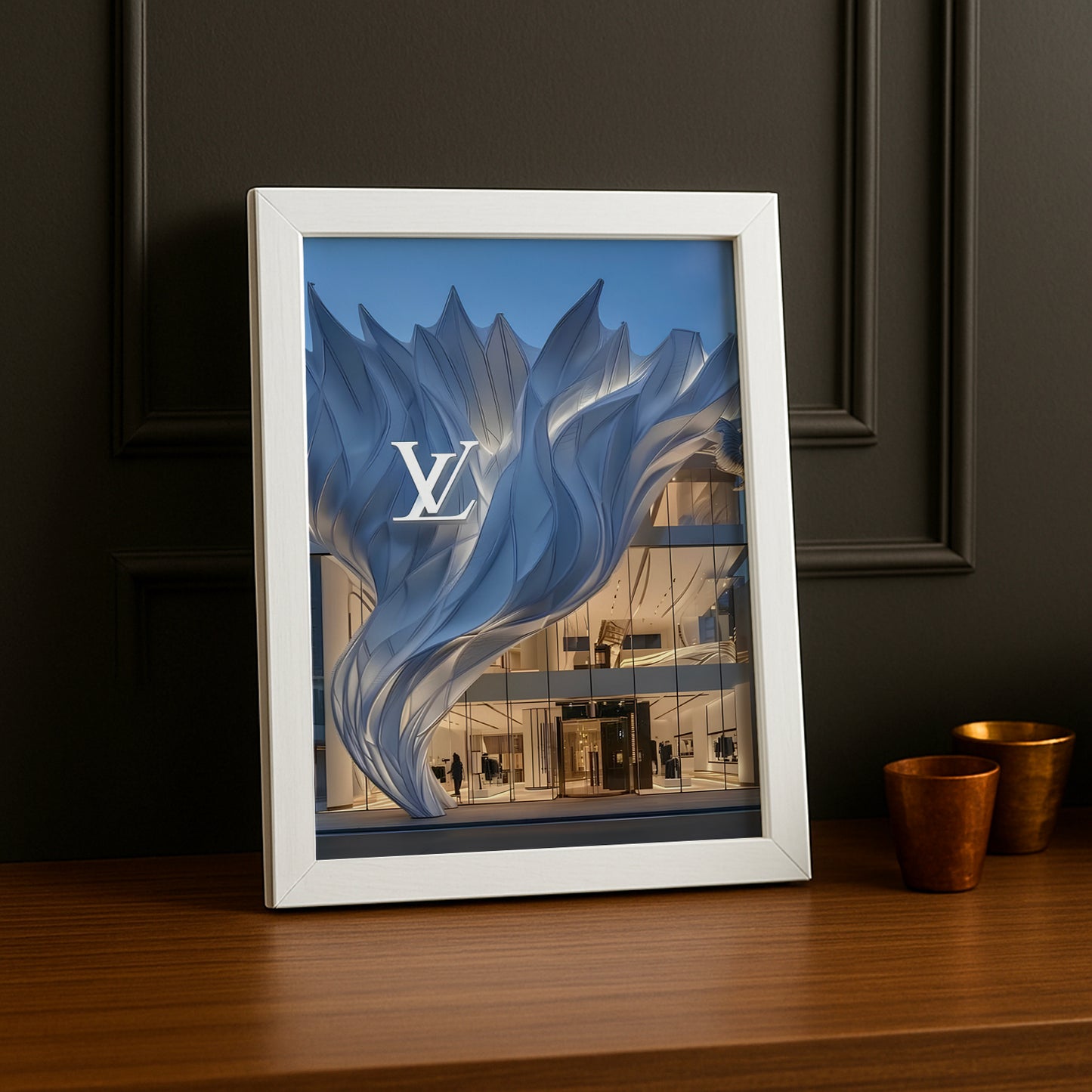 Cadre photo Louis Vuitton devanture