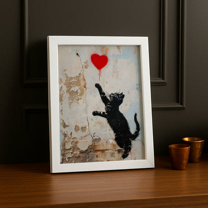 Cadre Photo Chat - Banksy