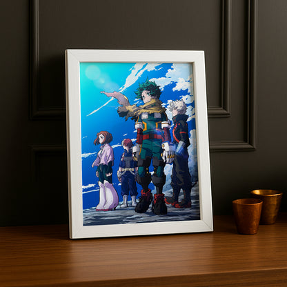 Cadre Photo My Hero Academia - Affiche Deku's Team