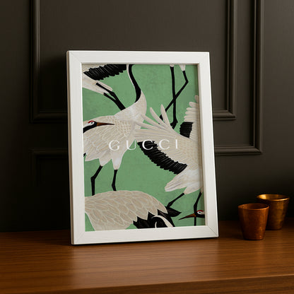 Cadre Photo Gucci - Autruches Blanche