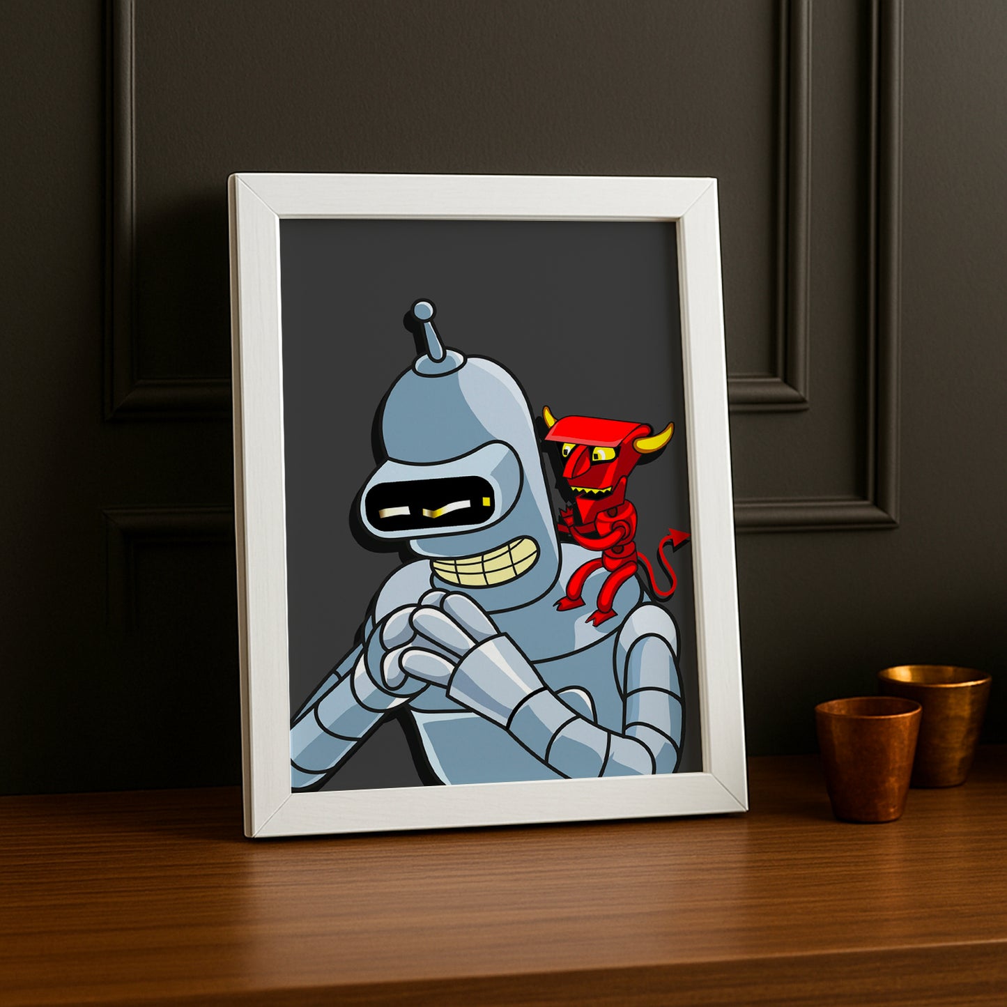 Cadre Photo Futurama - Bender Diable