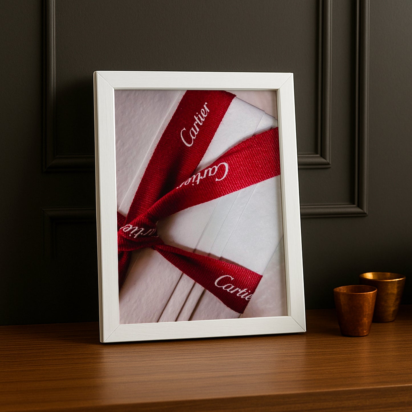 Cadre photo Cartier - Ruban Rouge