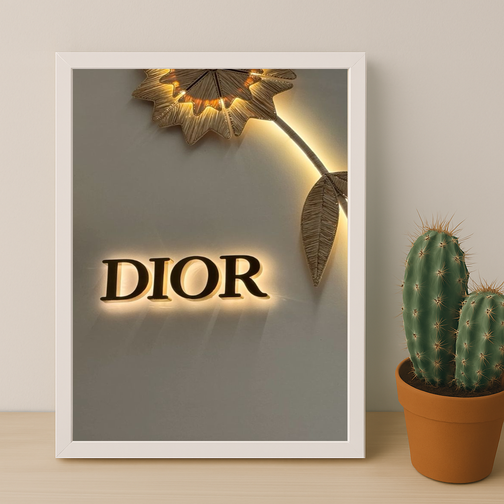 Cadre photo Dior Gold