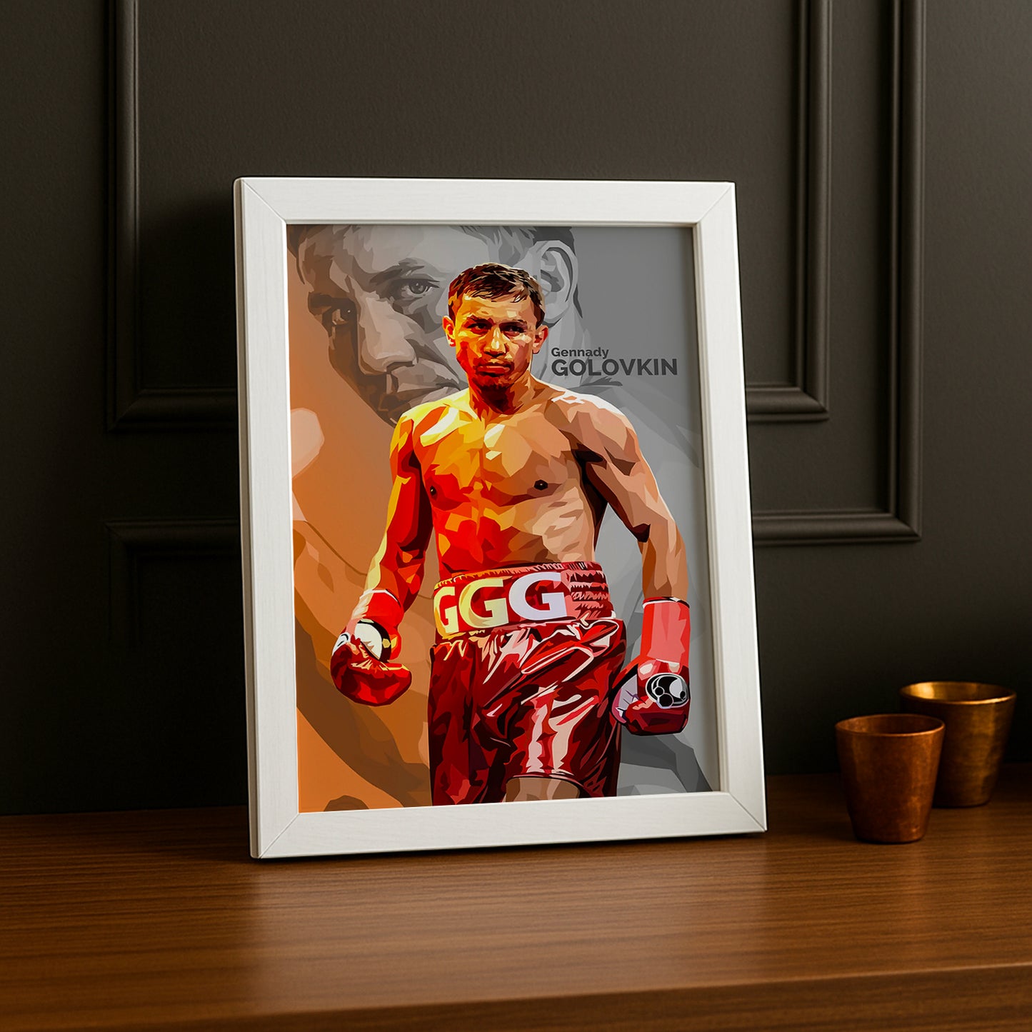 Cadre Photo Boxe - Gennady Golovkin Illustration