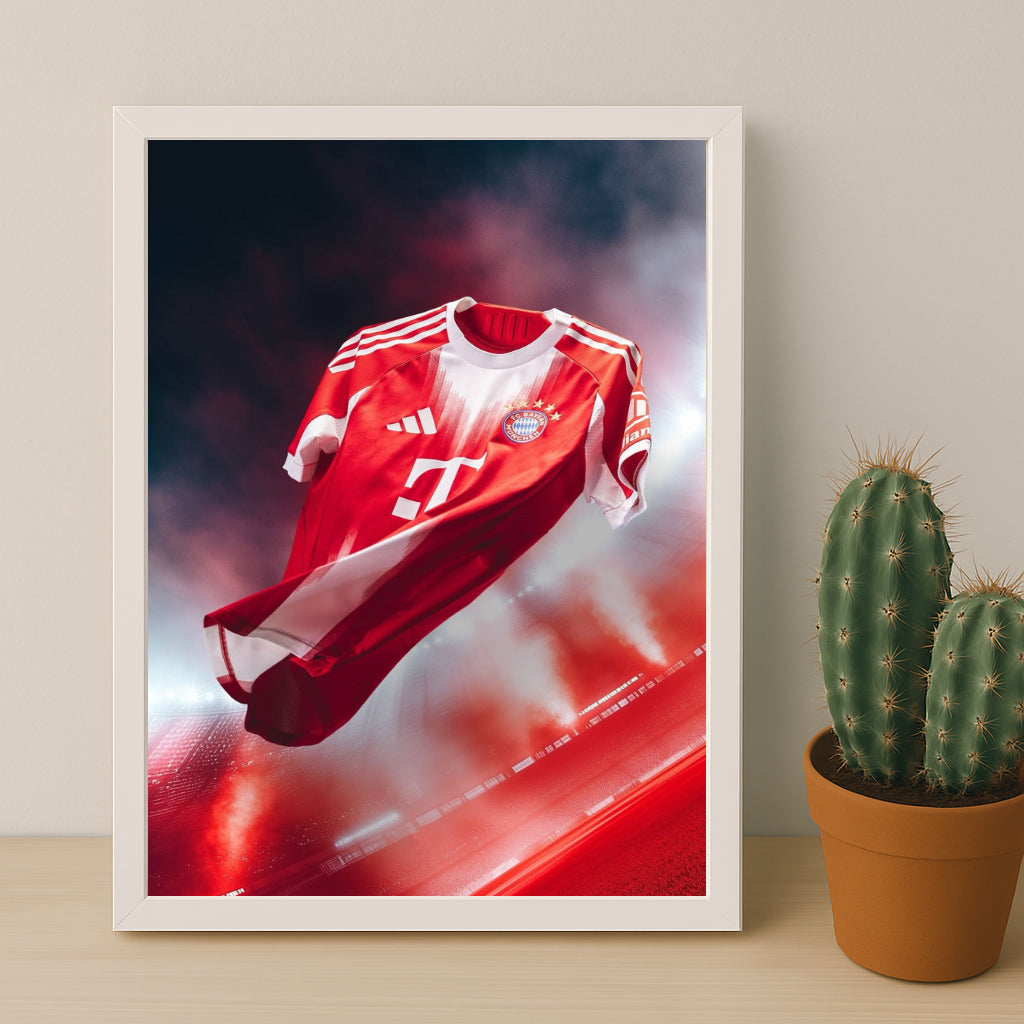 Poster Maillot Football - Bayern Munich Domicile 25-26