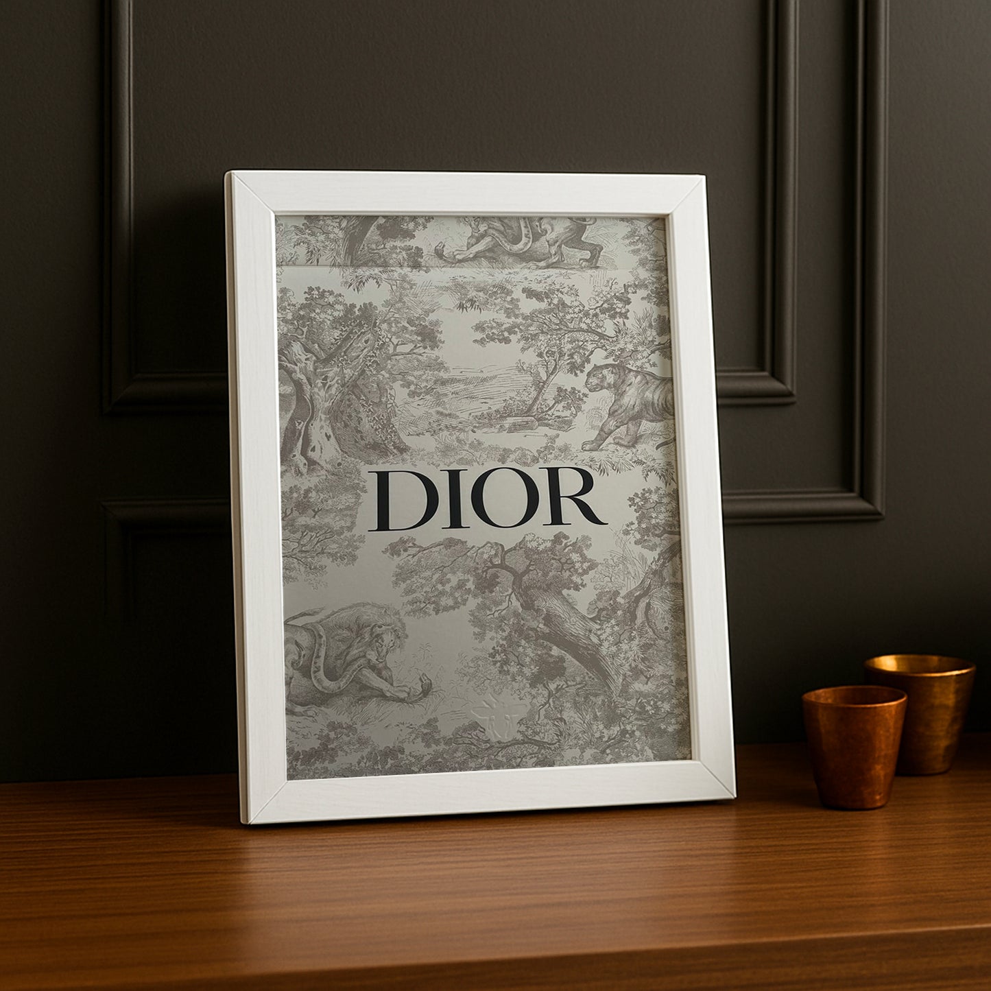 Cadre photo Christian Dior - Gris