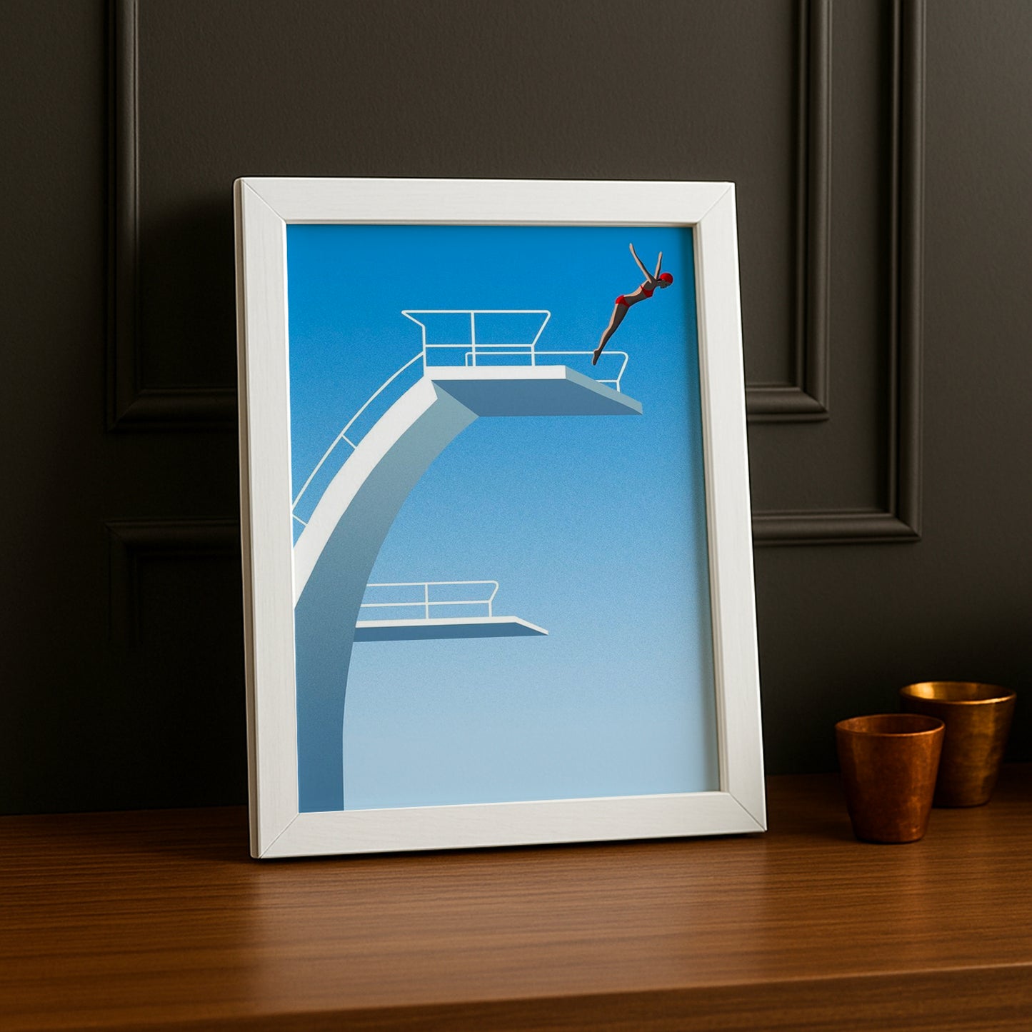 Cadre Photo Natation - Plongeoir