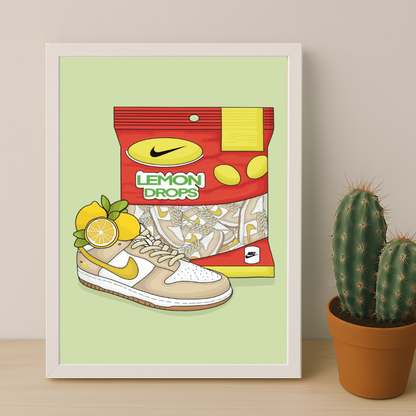 Poster Nike Dunk Low Lemon